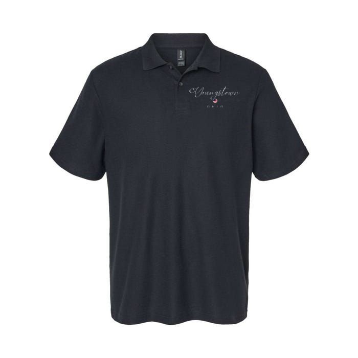 Youngstown Ohio Oh On Youngstown Softstyle Adult Sport Polo