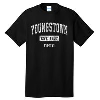 Youngstown Ohio Oh Vintage Established Sports Tall T-Shirt