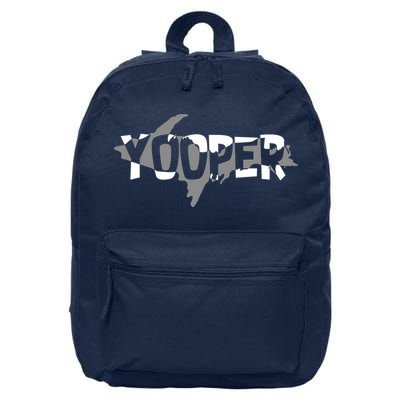 Yooper MI Upper Peninsula Michigan 16 in Basic Backpack