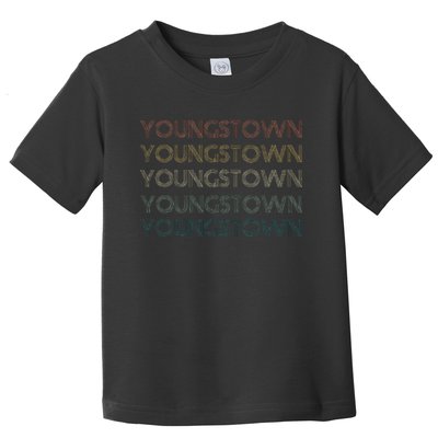 Youngstown Ohio Pride Vintage State Retro 70s Ohio Toddler T-Shirt