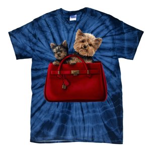 Yorki Dogs in Bag Tie-Dye T-Shirt