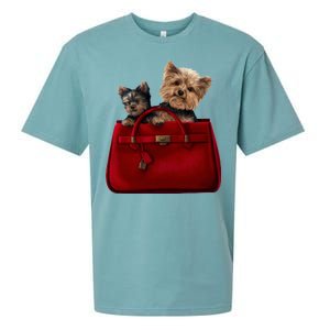 Yorki Dogs in Bag Sueded Cloud Jersey T-Shirt