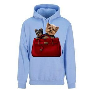 Yorki Dogs in Bag Unisex Surf Hoodie