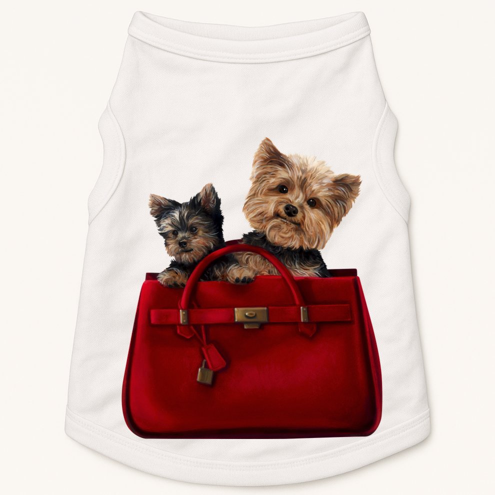 Yorki Dogs in Bag Doggie Tank