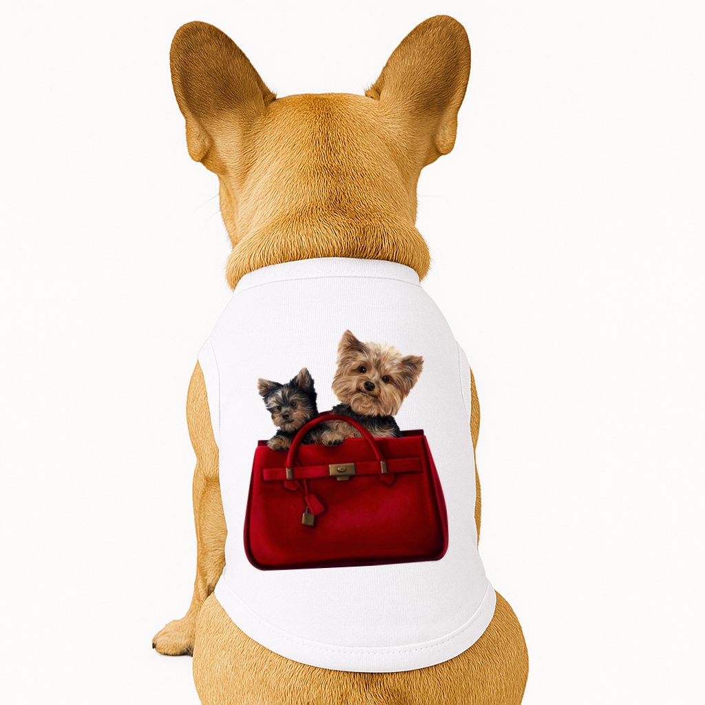 Yorki Dogs in Bag Doggie Tank