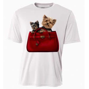 Yorki Dogs in Bag Cooling Performance Crew T-Shirt