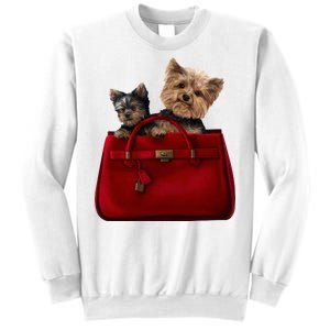 Yorki Dogs in Bag Sweatshirt