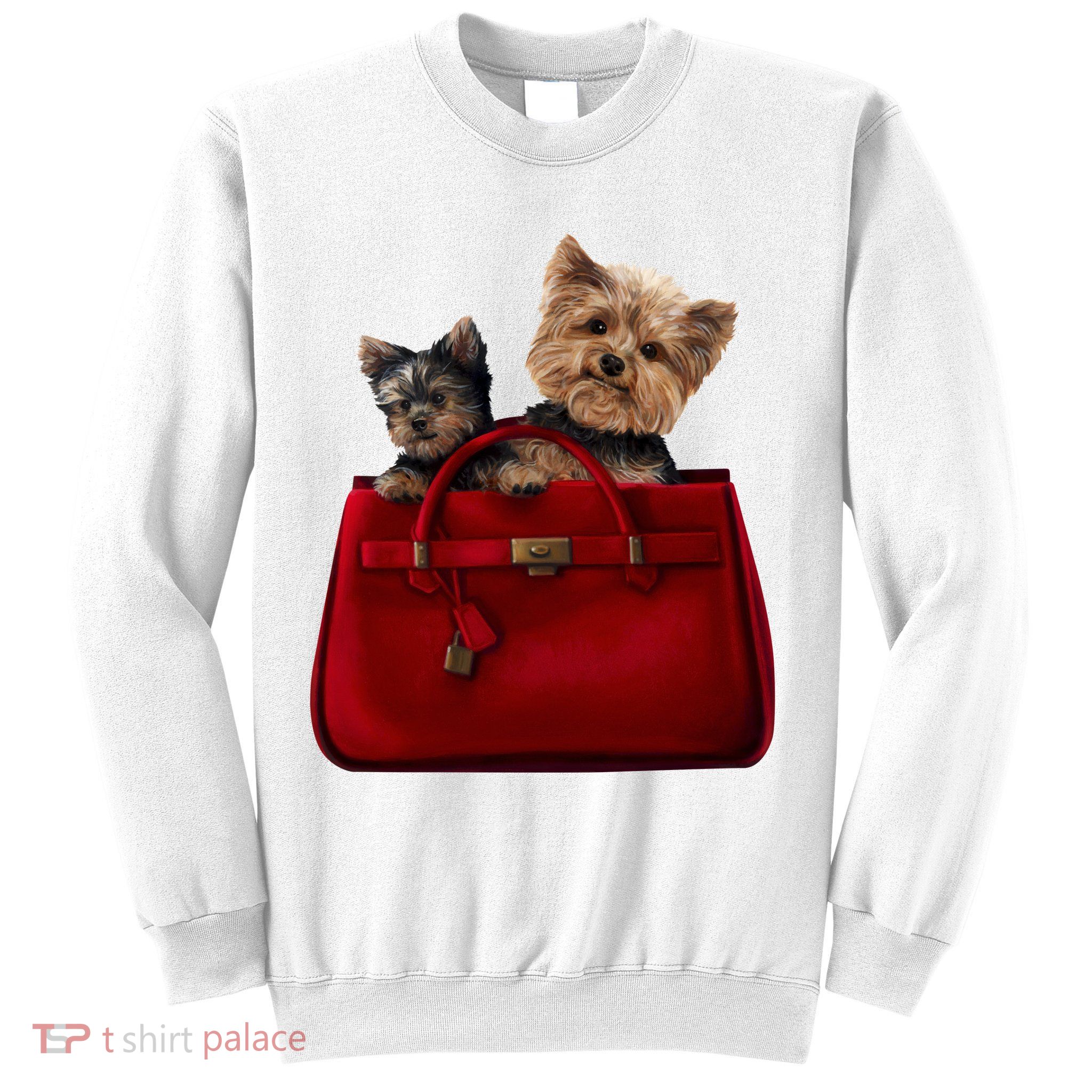 Yorki Dogs in Bag Sweatshirt