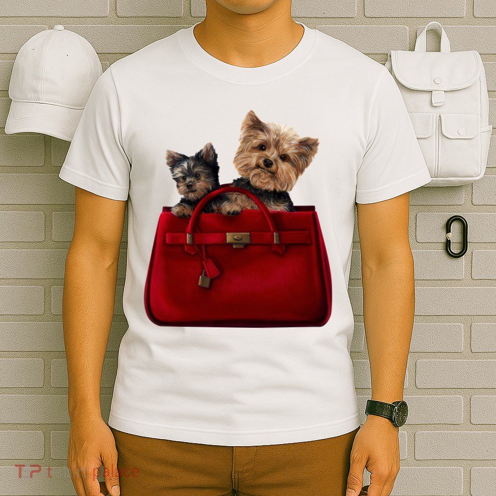 Yorki Dogs in Bag T-Shirt