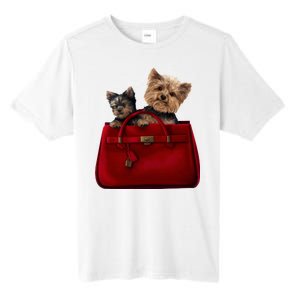 Yorki Dogs in Bag Tall Fusion ChromaSoft Performance T-Shirt