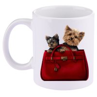 Yorki Dogs in Bag 11oz C Handle Ceramic Mug