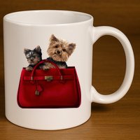 Yorki Dogs in Bag 11oz C Handle Ceramic Mug