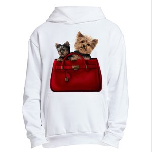 Yorki Dogs in Bag Urban Pullover Hoodie