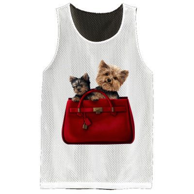 Yorki Dogs in Bag Mesh Reversible Basketball Jersey Tank