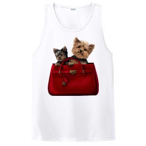 Yorki Dogs in Bag PosiCharge Competitor Tank