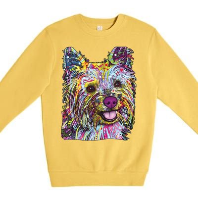 Yorkie Dog Dean Russo Premium Crewneck Sweatshirt