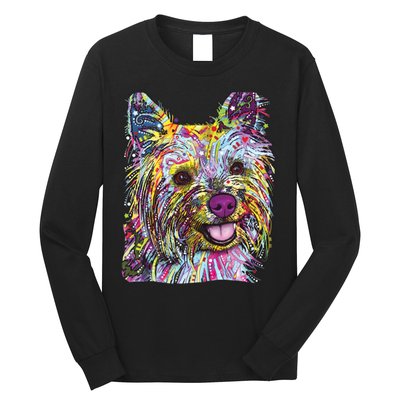 Yorkie Dog Dean Russo Long Sleeve Shirt