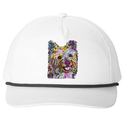 Yorkie Dog Dean Russo Snapback Five-Panel Rope Hat