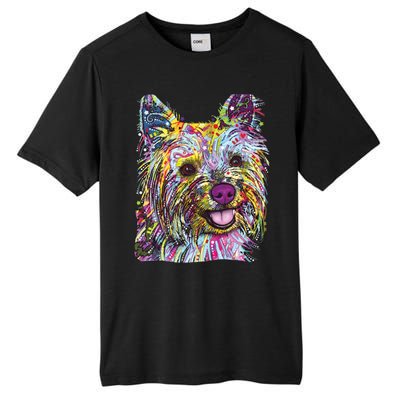 Yorkie Dog Dean Russo Tall Fusion ChromaSoft Performance T-Shirt