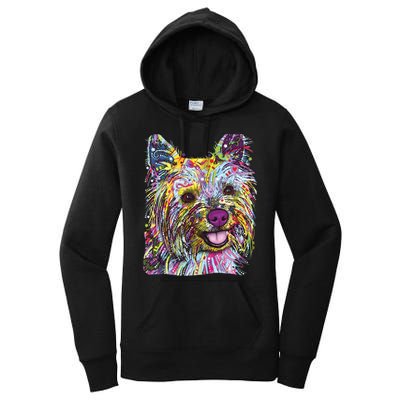 Yorkie Dog Dean Russo Women's Pullover Hoodie