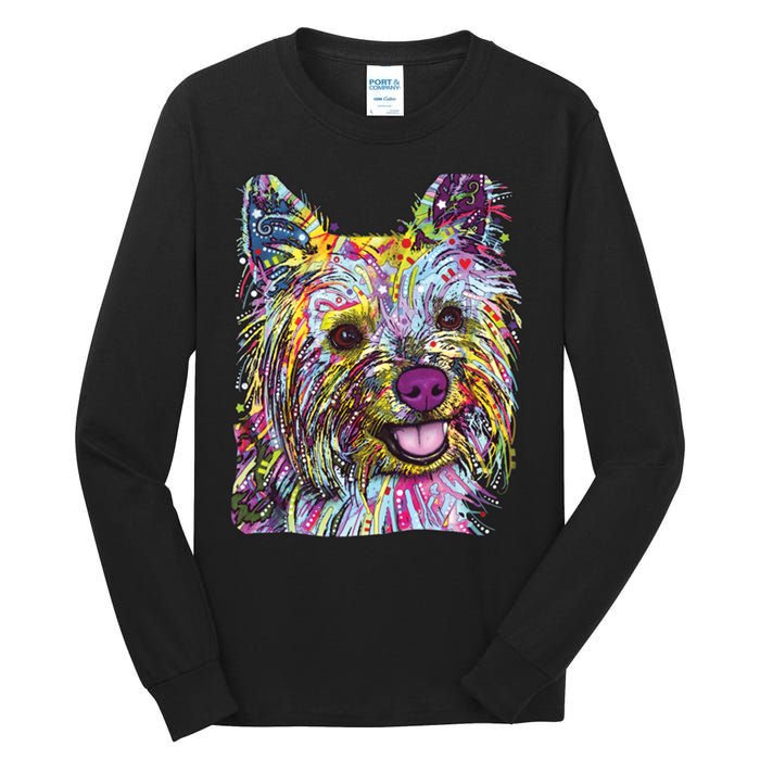 Yorkie Dog Dean Russo Tall Long Sleeve T-Shirt