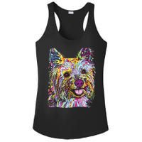 Yorkie Dog Dean Russo Ladies PosiCharge Competitor Racerback Tank