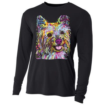 Yorkie Dog Dean Russo Cooling Performance Long Sleeve Crew