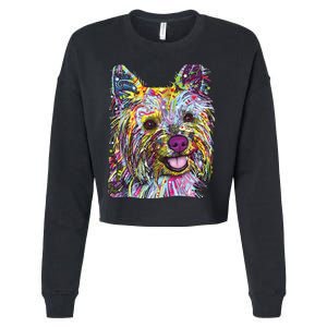 Yorkie Dog Dean Russo Cropped Pullover Crew