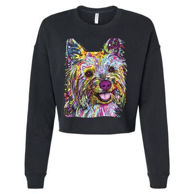 Yorkie Dog Dean Russo Cropped Pullover Crew