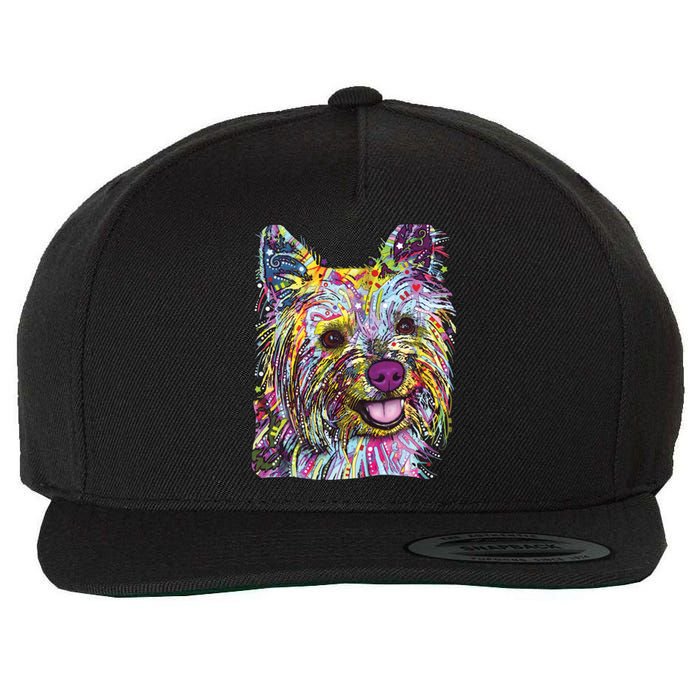 Yorkie Dog Dean Russo Wool Snapback Cap