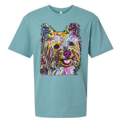 Yorkie Dog Dean Russo Sueded Cloud Jersey T-Shirt