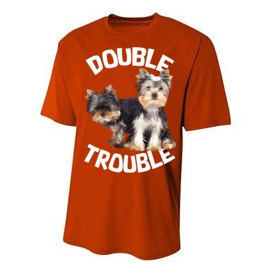 Yorkie Double Trouble Performance Sprint T-Shirt