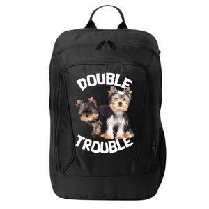 Yorkie Double Trouble City Backpack