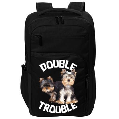 Yorkie Double Trouble Impact Tech Backpack