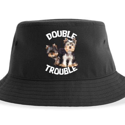 Yorkie Double Trouble Sustainable Bucket Hat