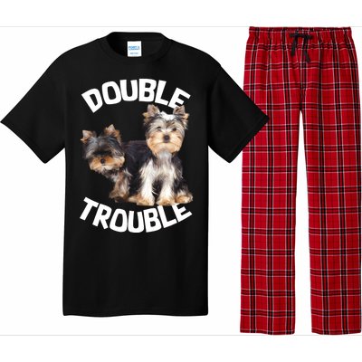 Yorkie Double Trouble Pajama Set