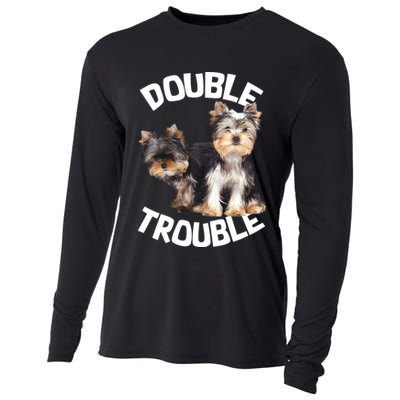 Yorkie Double Trouble Cooling Performance Long Sleeve Crew