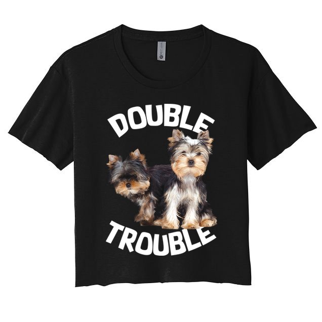 Yorkie Double Trouble Crop Top