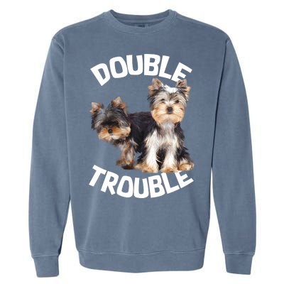 Yorkie Double Trouble Garment-Dyed Sweatshirt