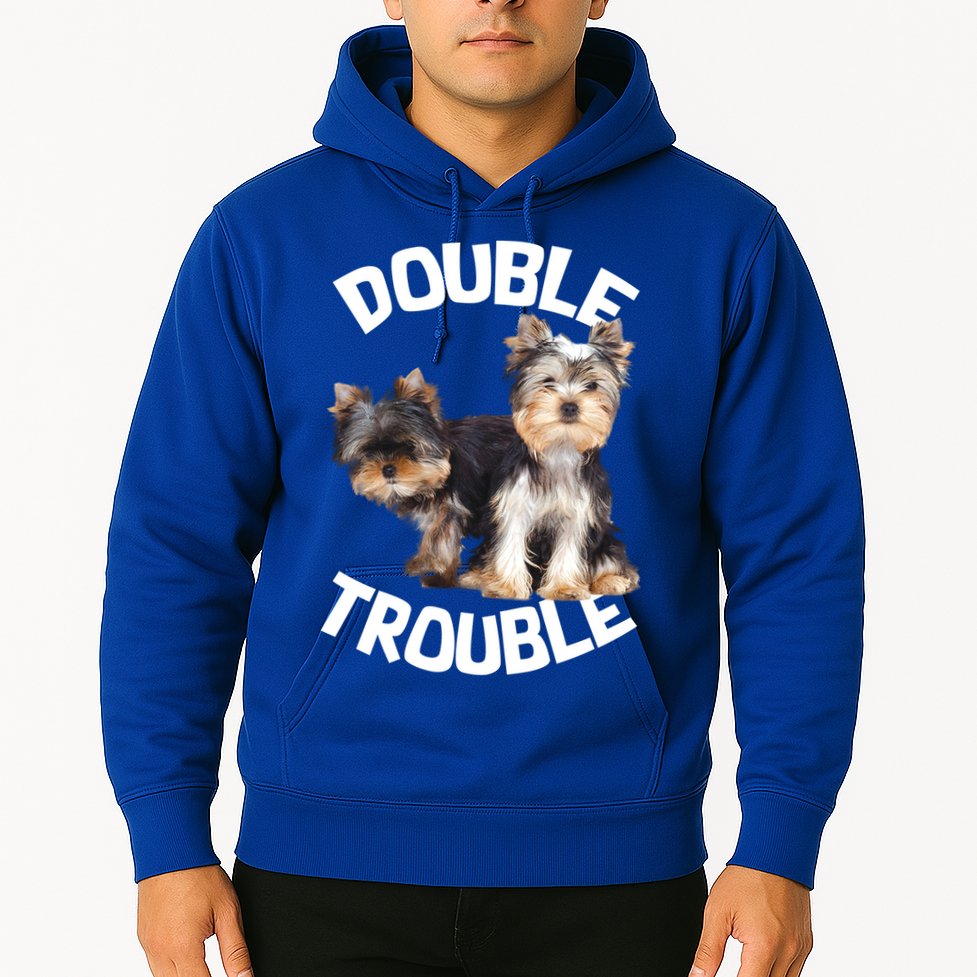 Yorkie Double Trouble Hoodie