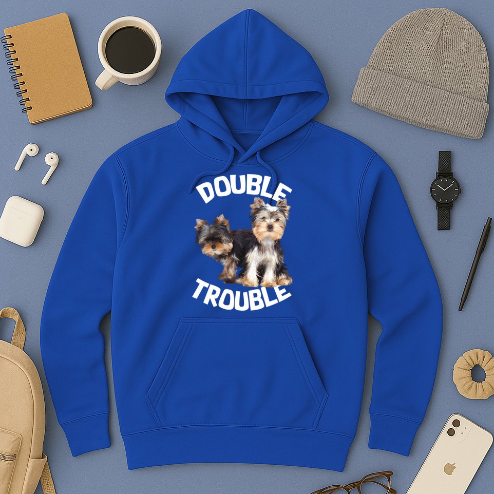 Yorkie Double Trouble Hoodie