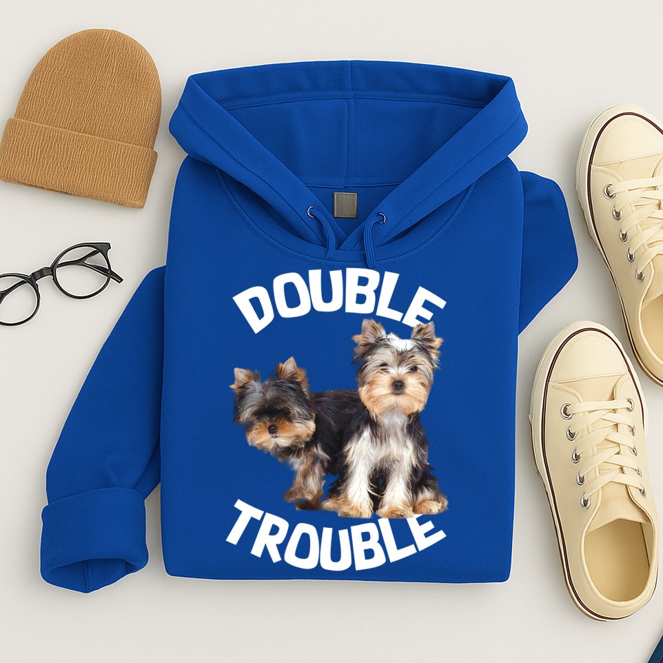 Yorkie Double Trouble Hoodie