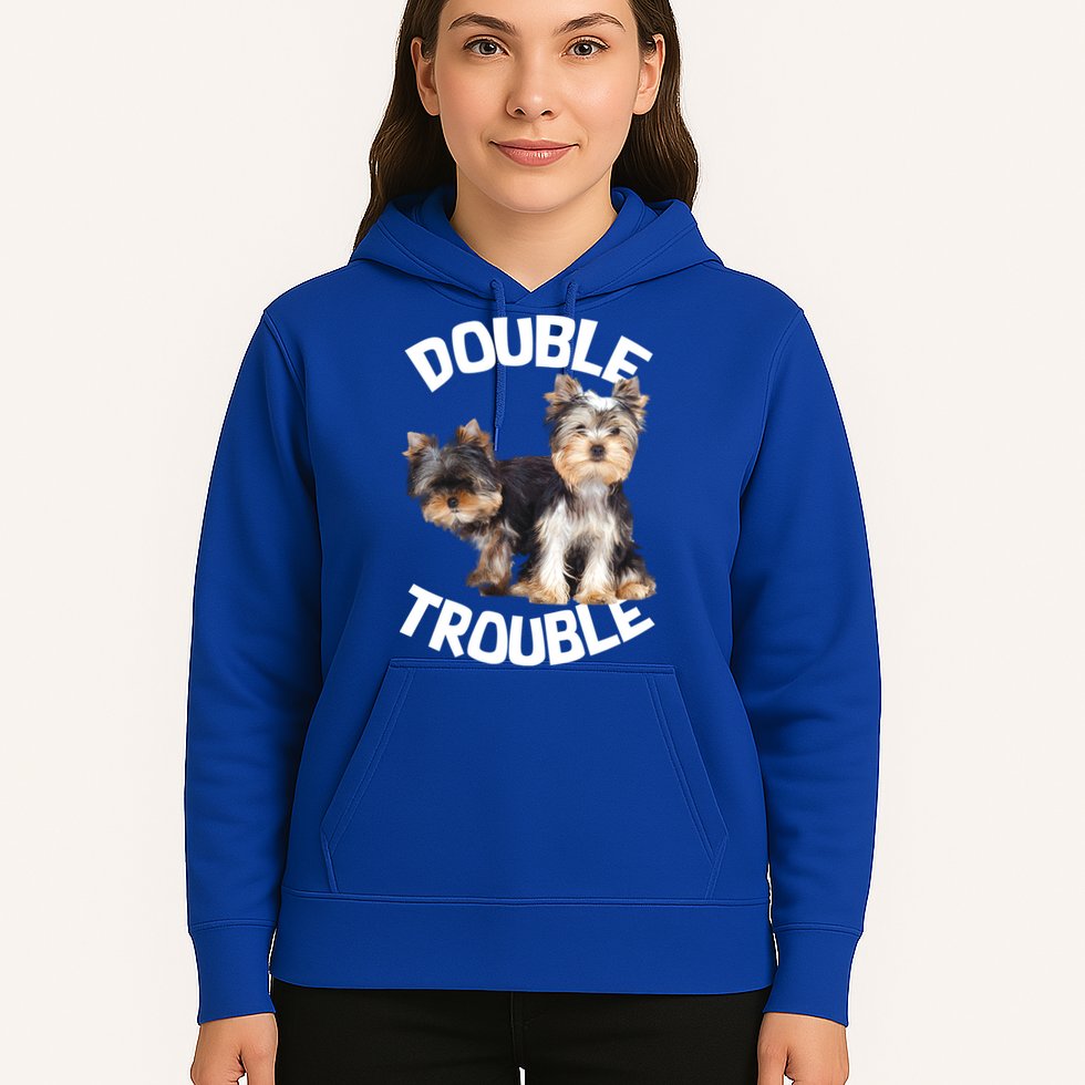 Yorkie Double Trouble Hoodie