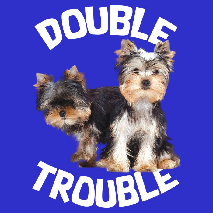 Yorkie Double Trouble Apron