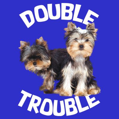 Yorkie Double Trouble T-Shirt