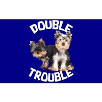 Yorkie Double Trouble Bumper Sticker