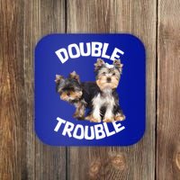 Yorkie Double Trouble Coaster