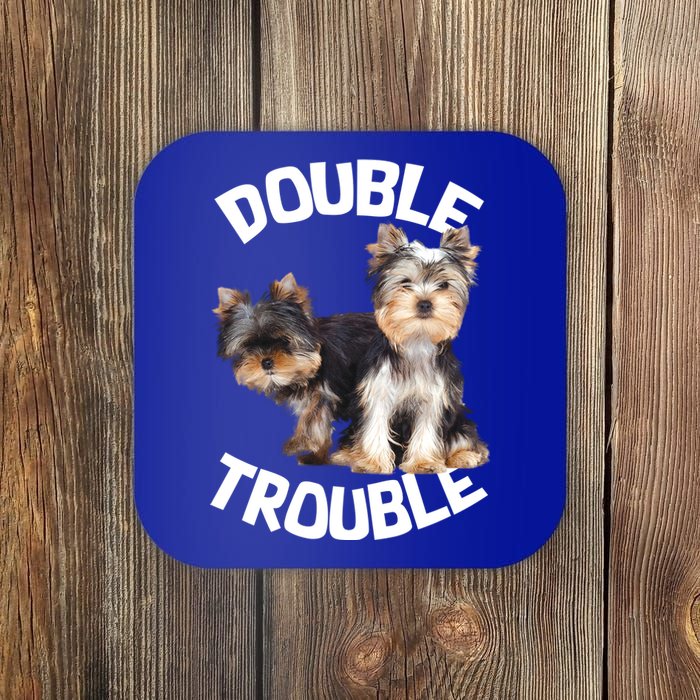 Yorkie Double Trouble Coaster