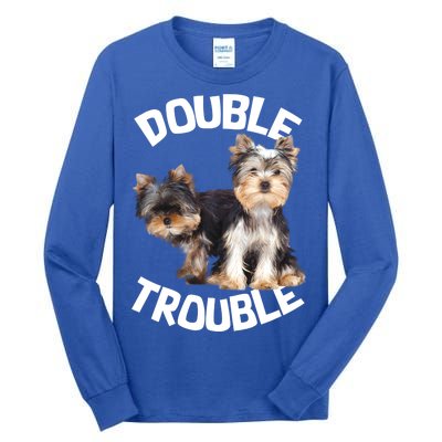 Yorkie Double Trouble Tall Long Sleeve T-Shirt