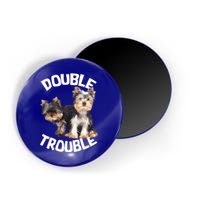 Yorkie Double Trouble Magnet